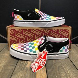 rainbow vans size 2